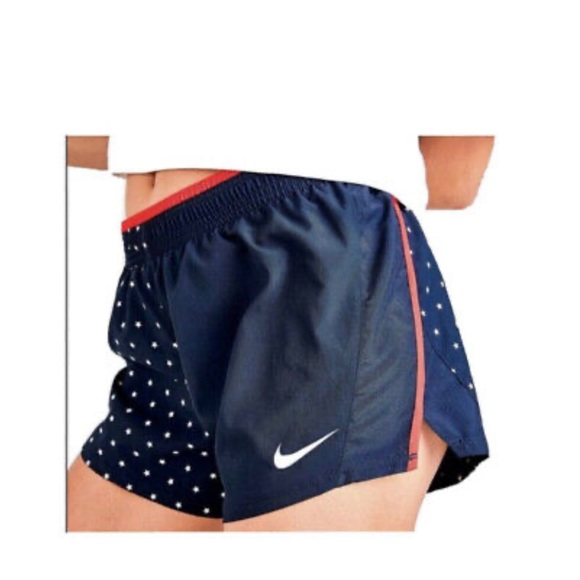 NWT Nike Women's Tempo Printed Lined Running Shorts - Size XS in Navy - Picture 3 of 9